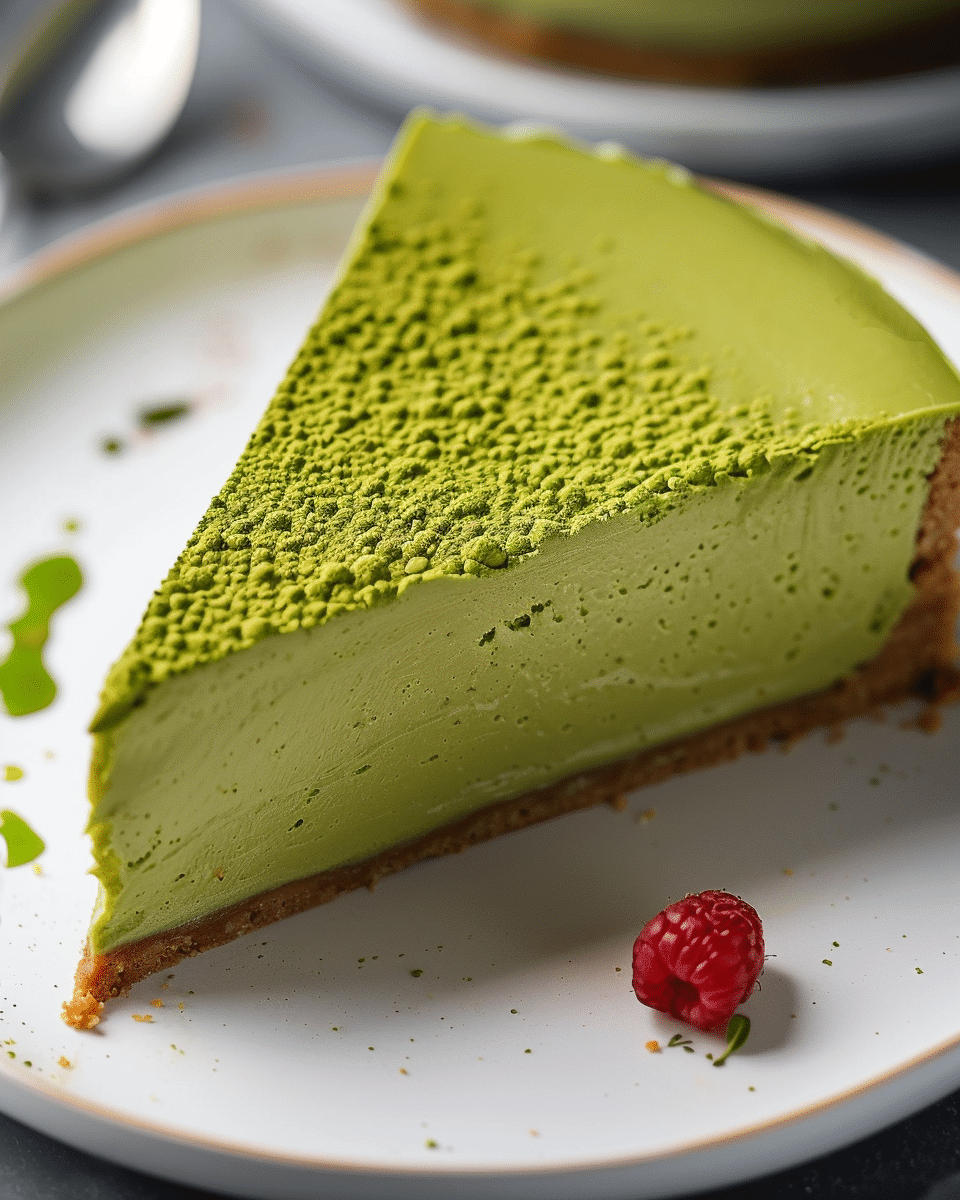Matcha Japanese Cheesecake