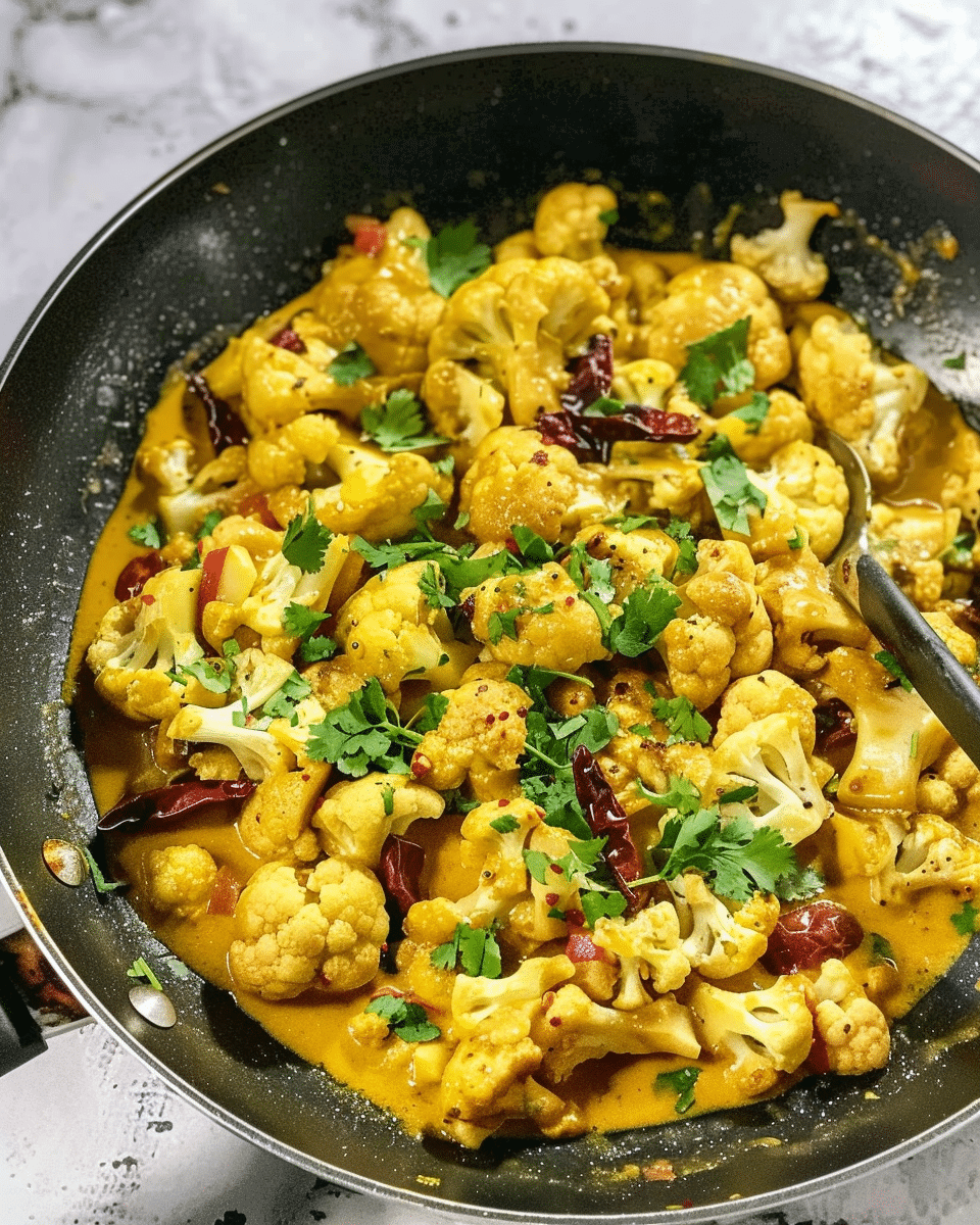 One Pan Cauliflower Curry