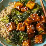 Sticky Sesame Tofu & Broccoli
