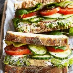 Cucumber and Tomato Sandwiches