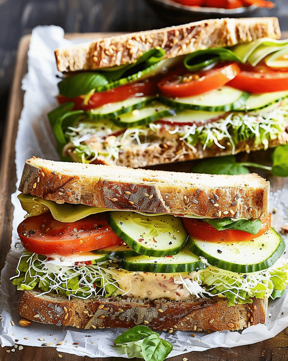 Cucumber and Tomato Sandwiches