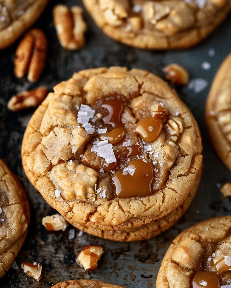Salted Caramel Crunch Cookies
