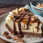 Turtle Cheesecake with Biscoff Cookie Crust