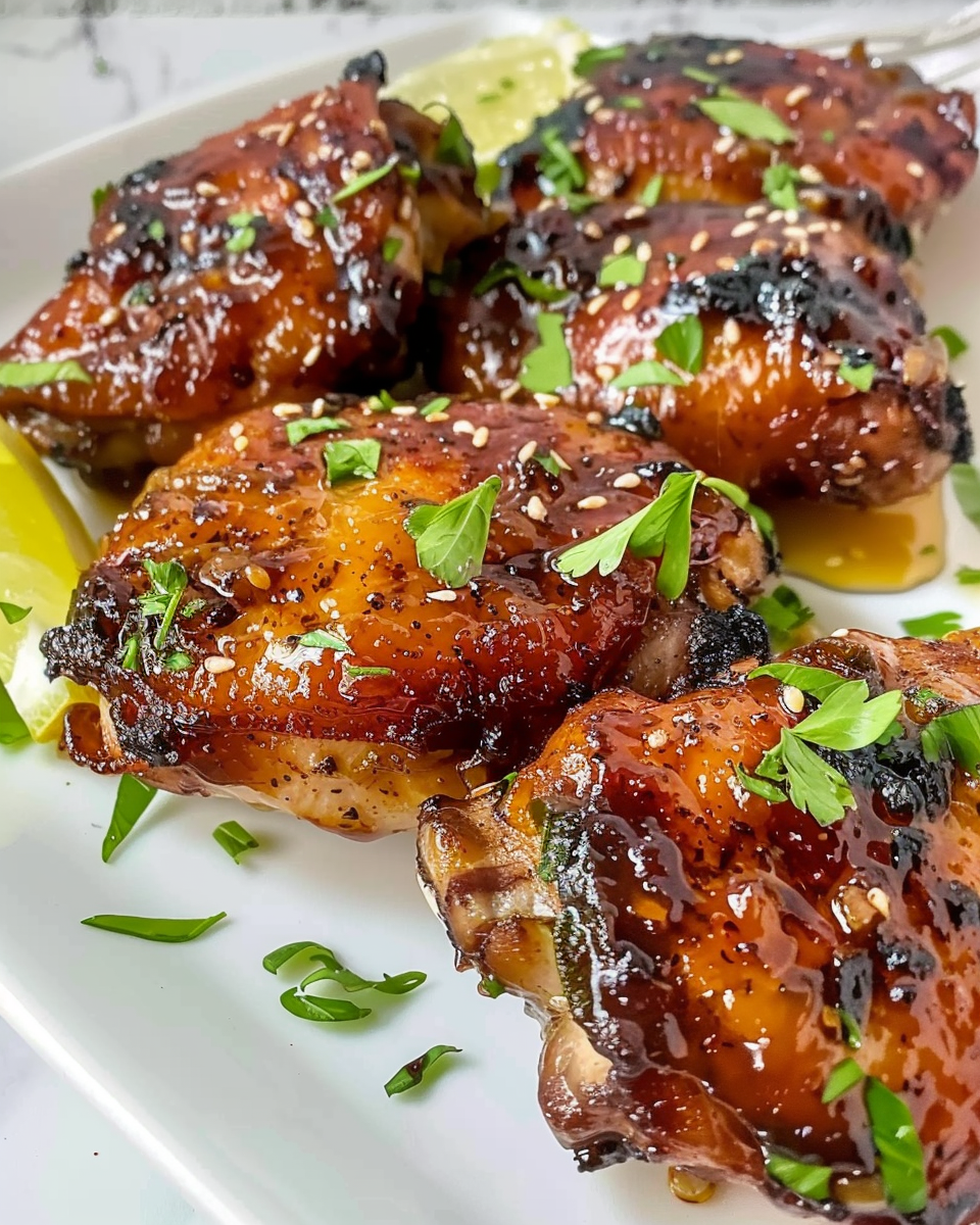 Air Fryer Honey Garlic Chicken Thighs