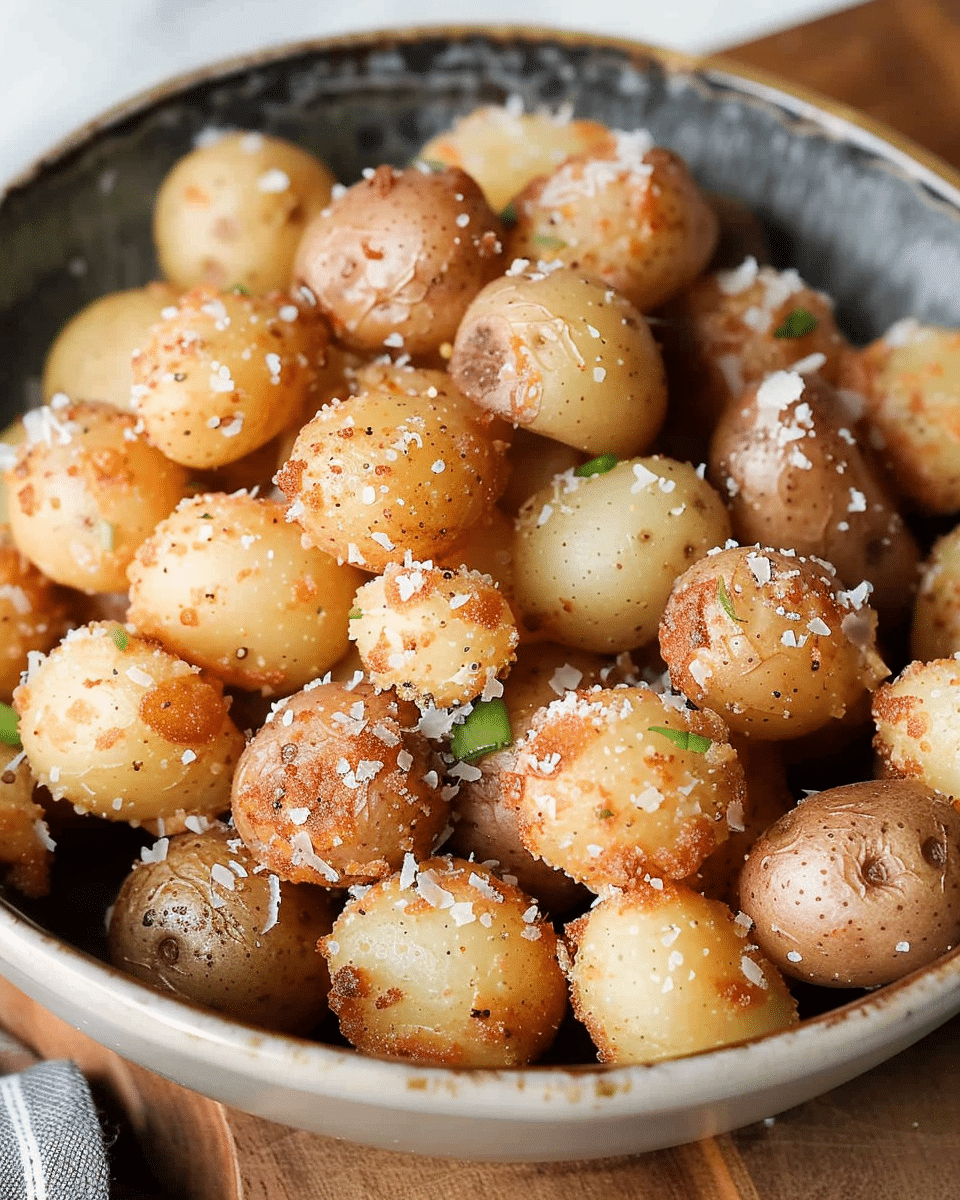 Roasted Garlic Parmesan Baby Potatoes