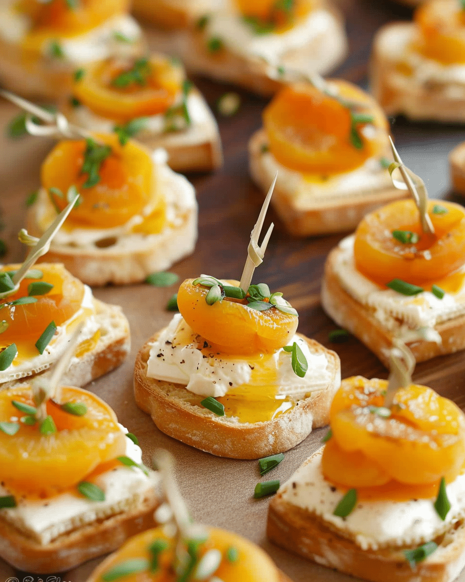 Mini Apricot Brie Bites