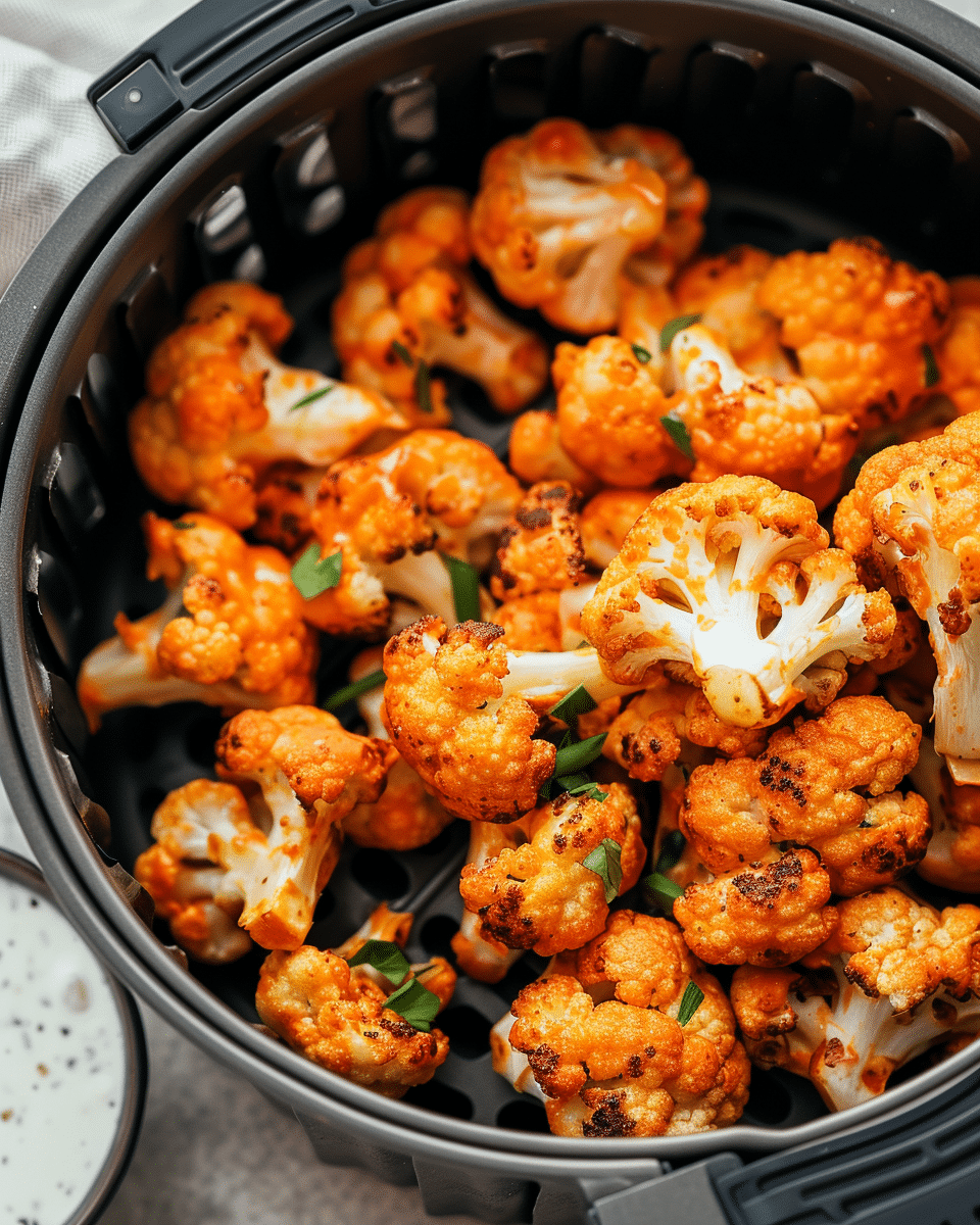 Air Fryer Buffalo Cauliflower
