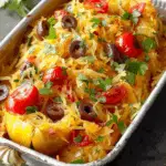 Spaghetti Squash with Tomatoes and Olives