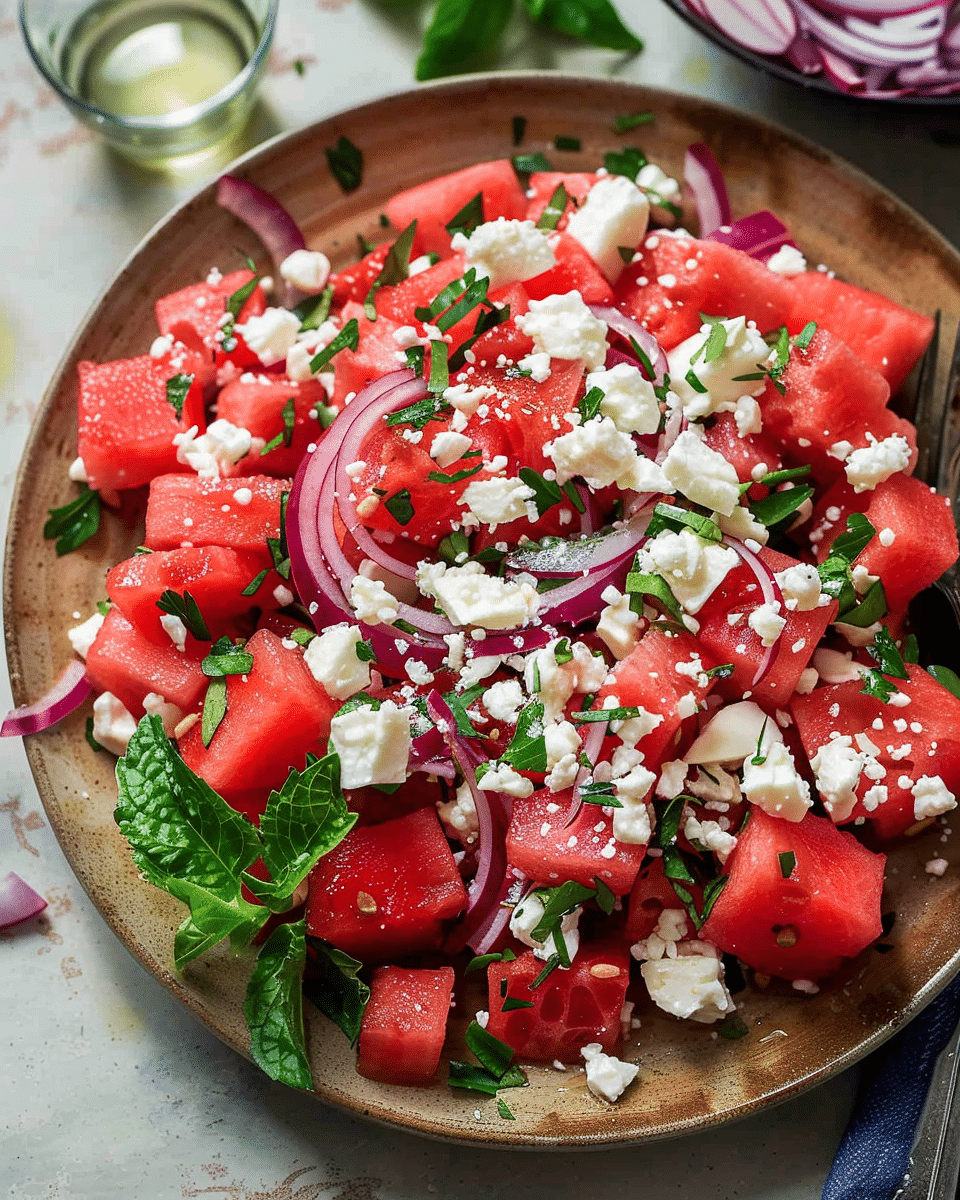 Watermelon Feta Salad Recipe