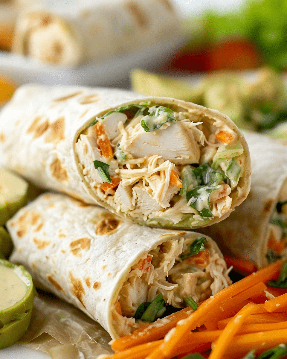 Chicken Salad Snack Wraps