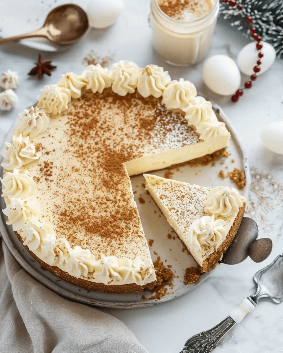 Eggnog Cheesecake