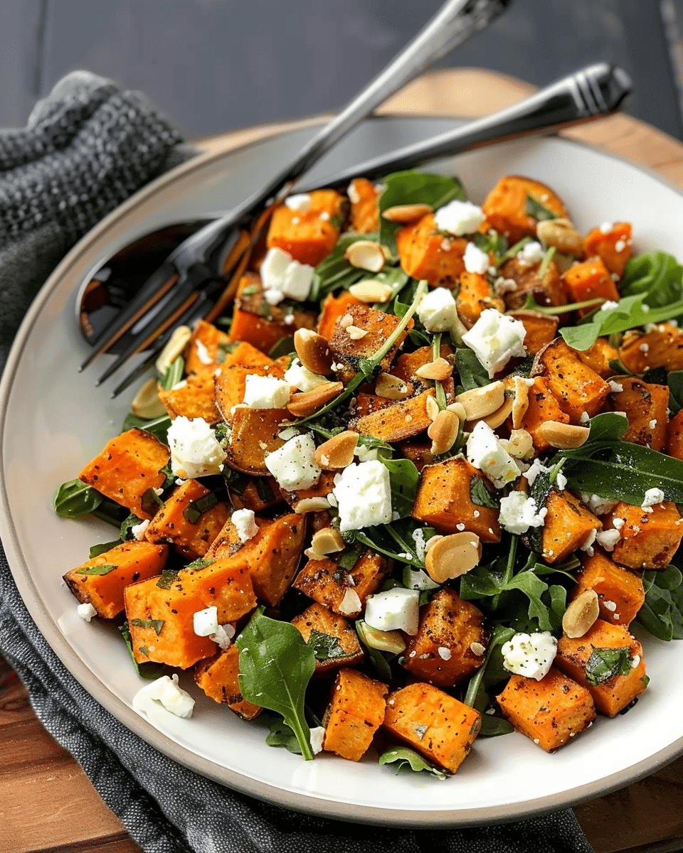 Roasted Sweet Potato Salad with Feta