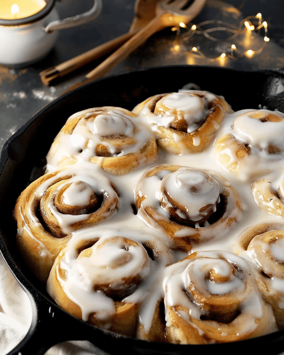Skillet Cinnamon Rolls