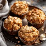 Cinnamon Apple Oatmeal Muffins