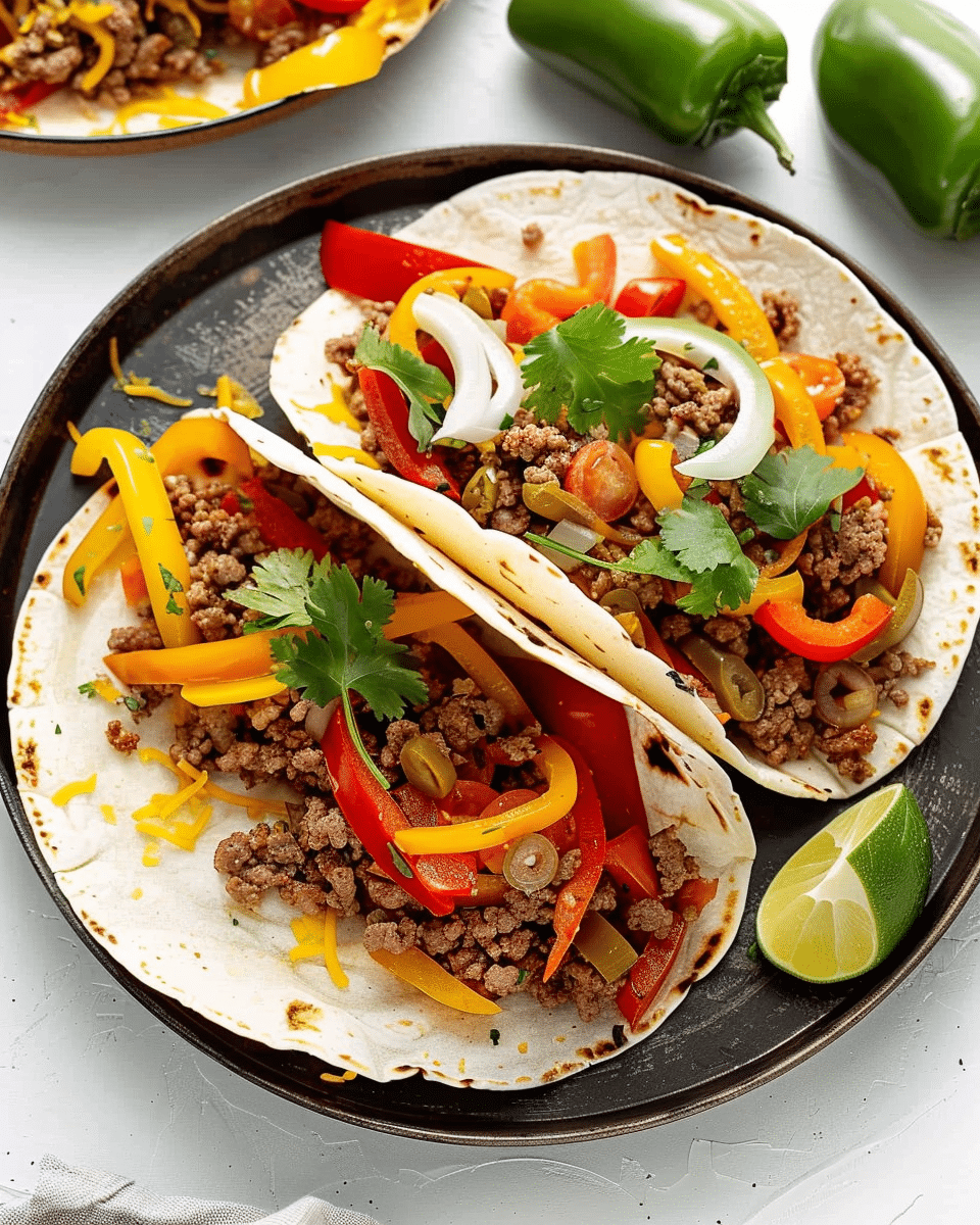 Ground Beef Fajitas