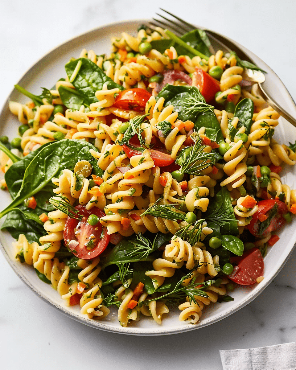 Spinach & Dill Pasta Salad