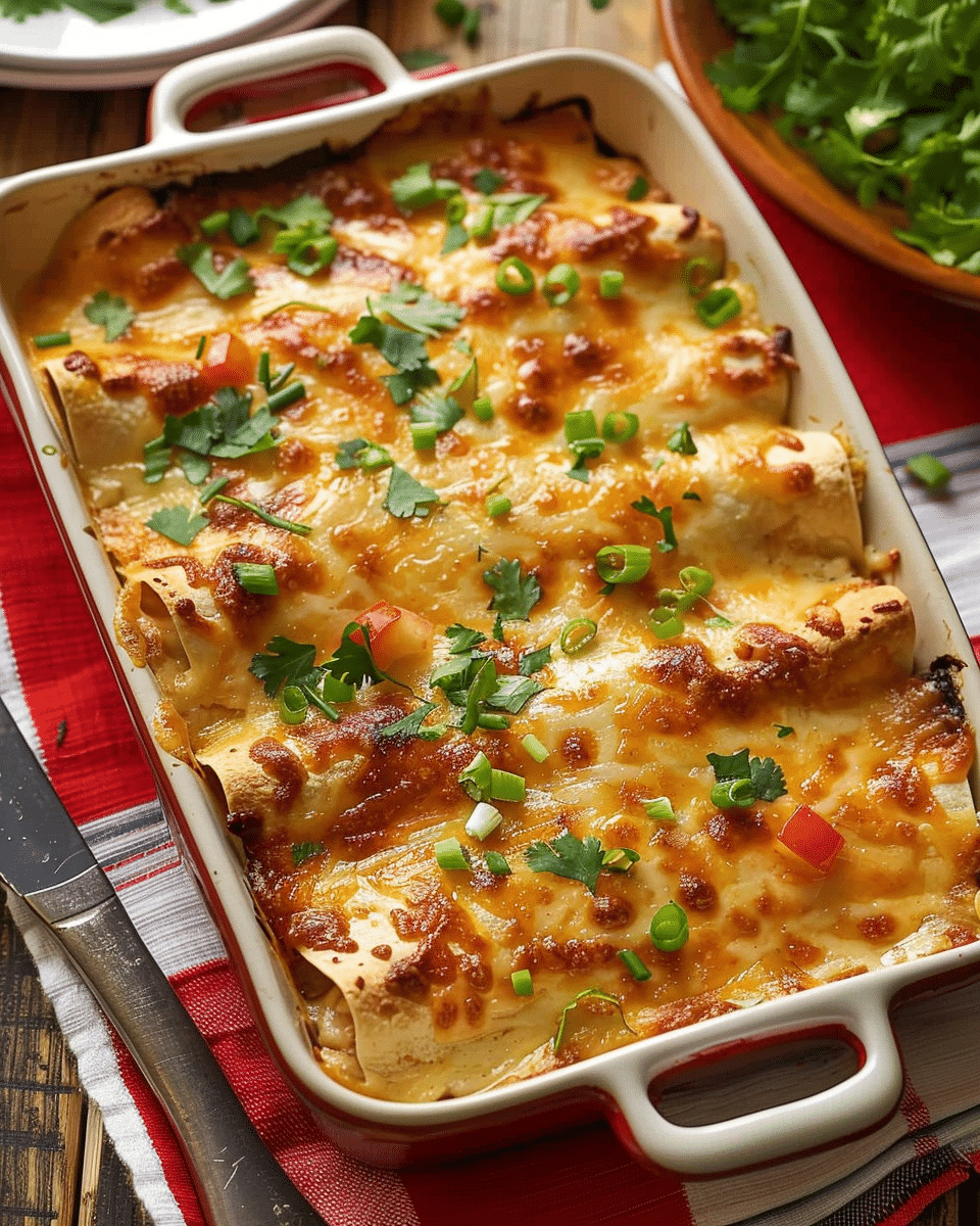 Creamy Chicken Enchiladas