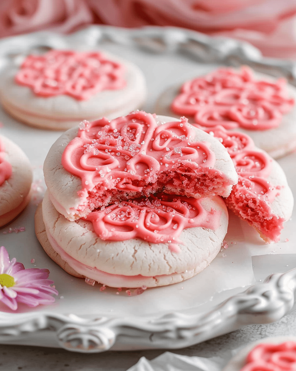 Crumbl Pink Velvet Cookies