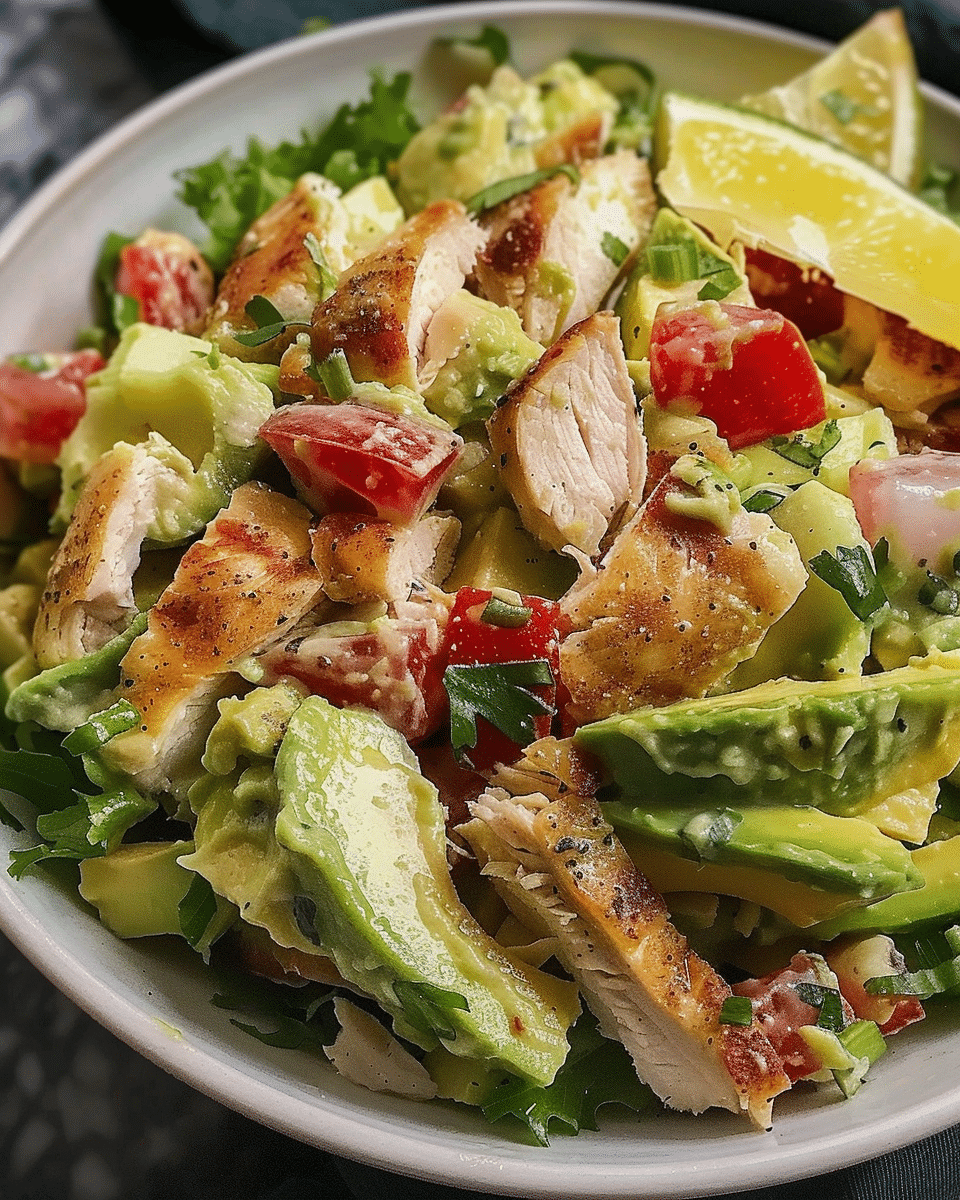Low Carb Avocado Chicken Salad