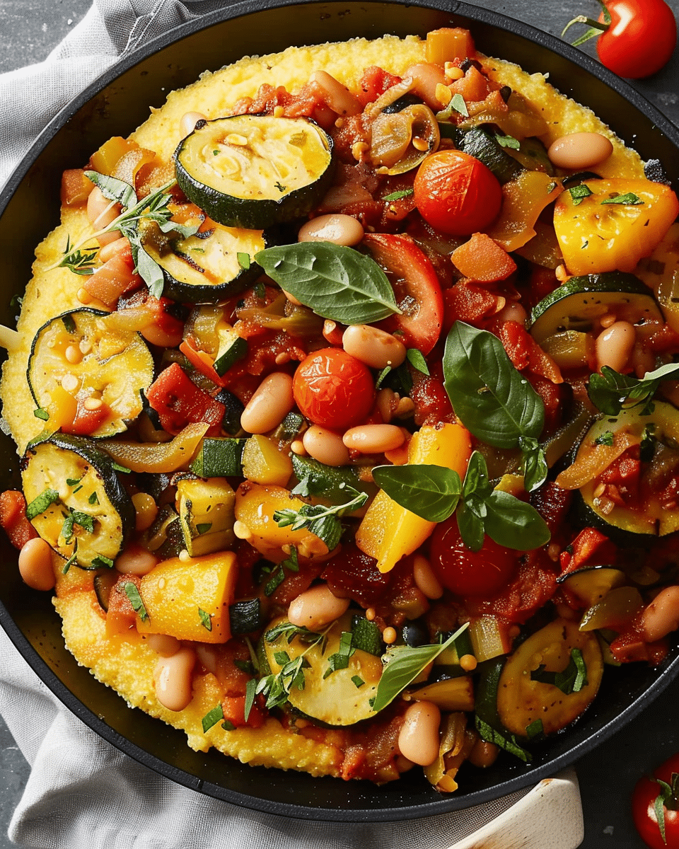 Ratatouille with White Beans & Polenta
