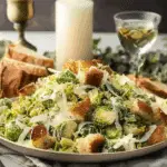 Shaved Brussels Sprouts Caesar Salad