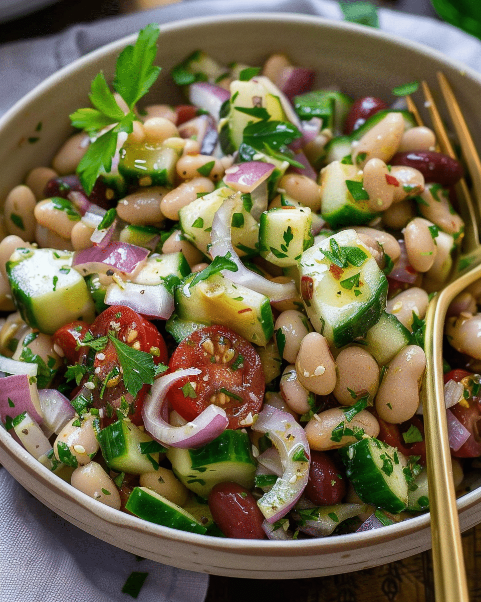 Greek White Bean Salad