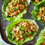 Peanut Chicken Lettuce Wraps
