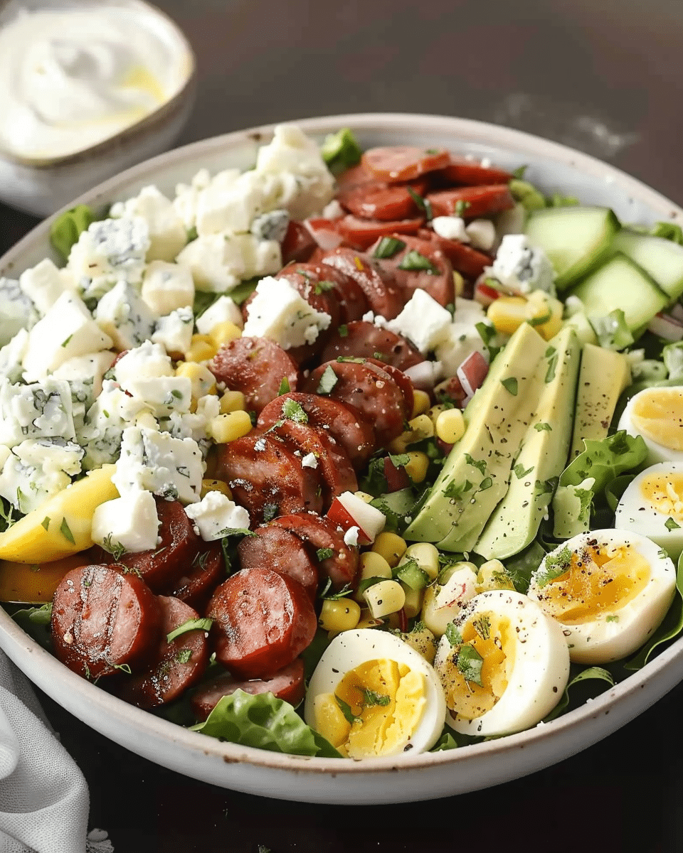 Summer Sausage Cobb Salad