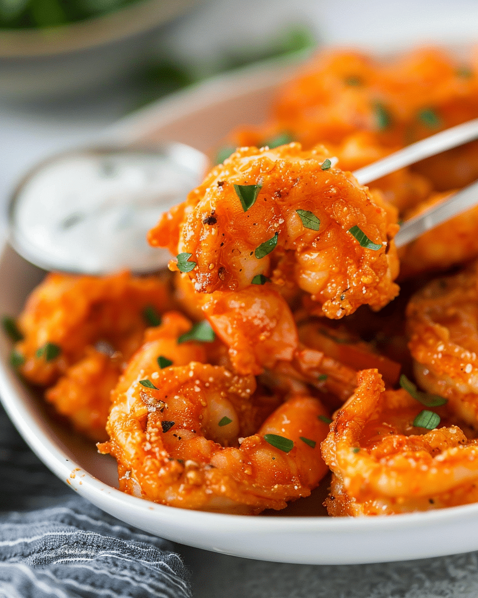 Air Fryer Hooter’s Buffalo Shrimp