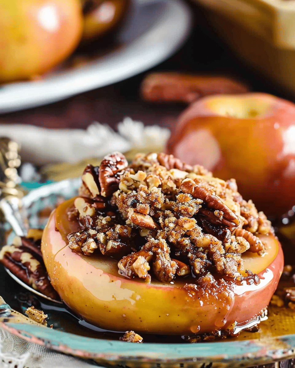 Baked Apples With Pecan Streusel
