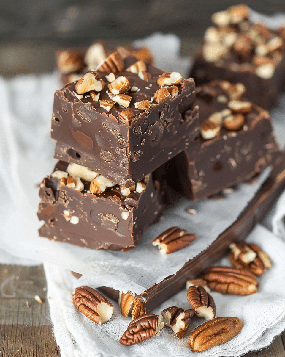 Decadent Chocolate Pecan Fudge