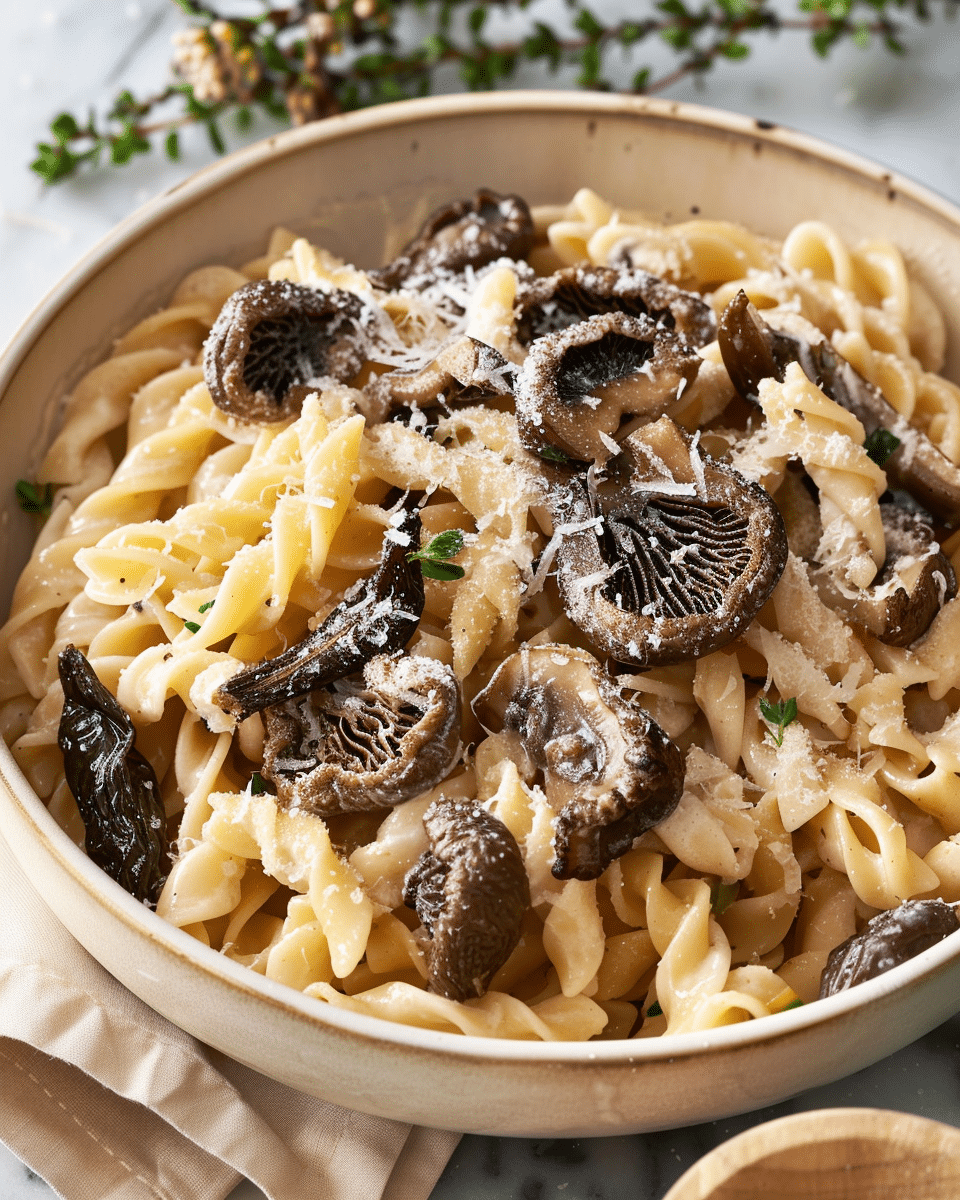 Morel Mushroom Pasta