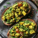 Pesto Toast with Tofu Scramble Recipe