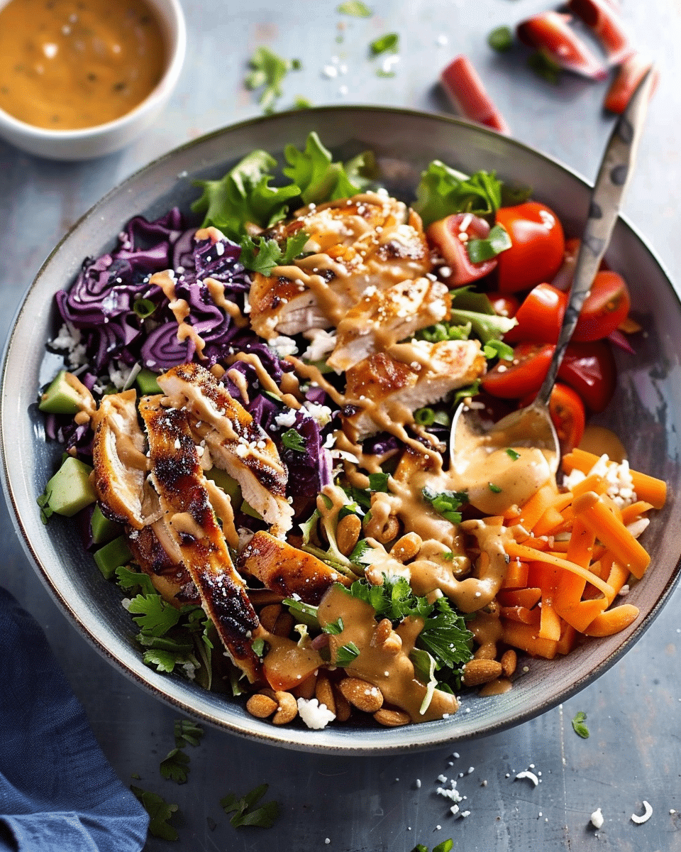 Rainbow Chicken Salad