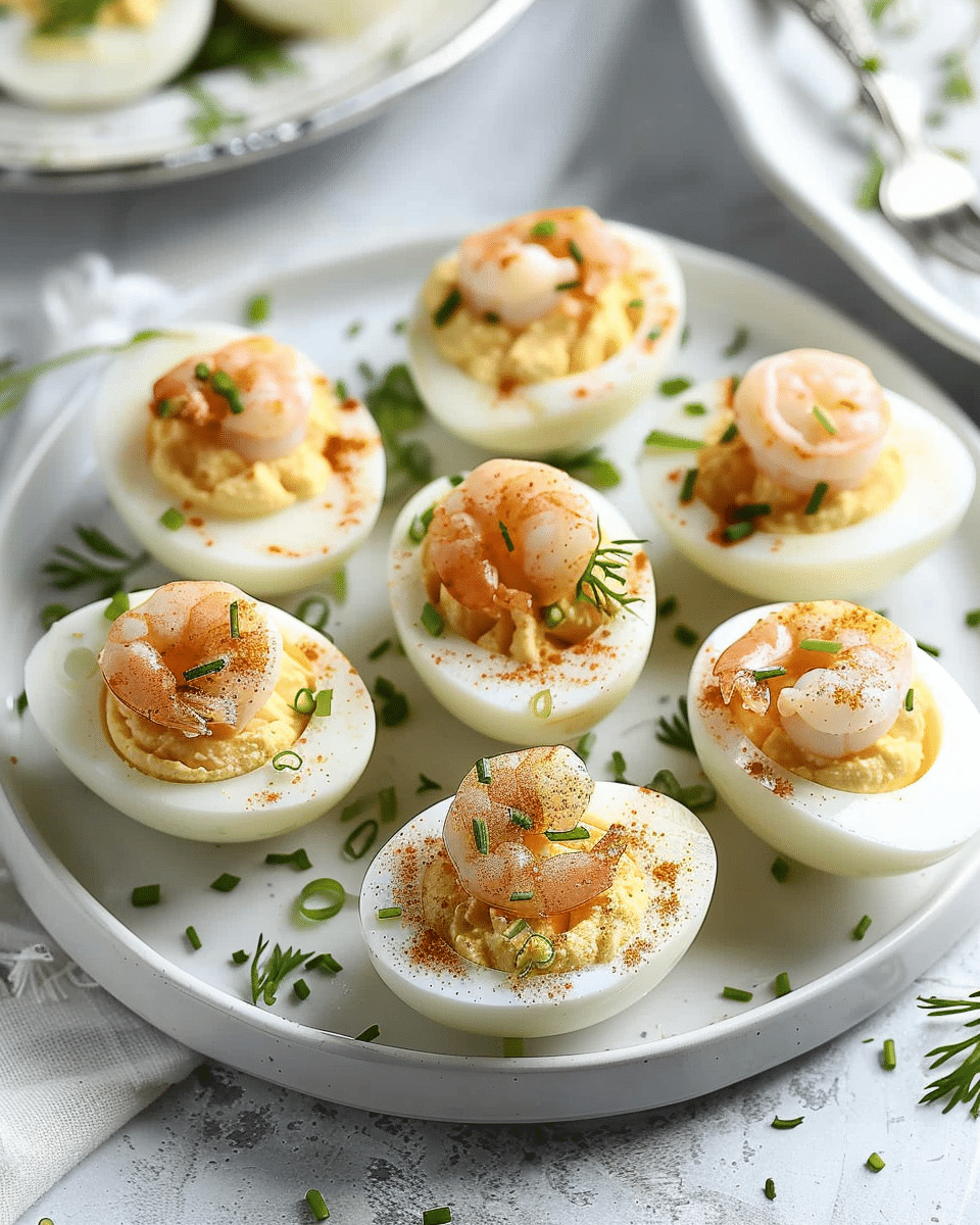 Shrimp Deviled Eggs