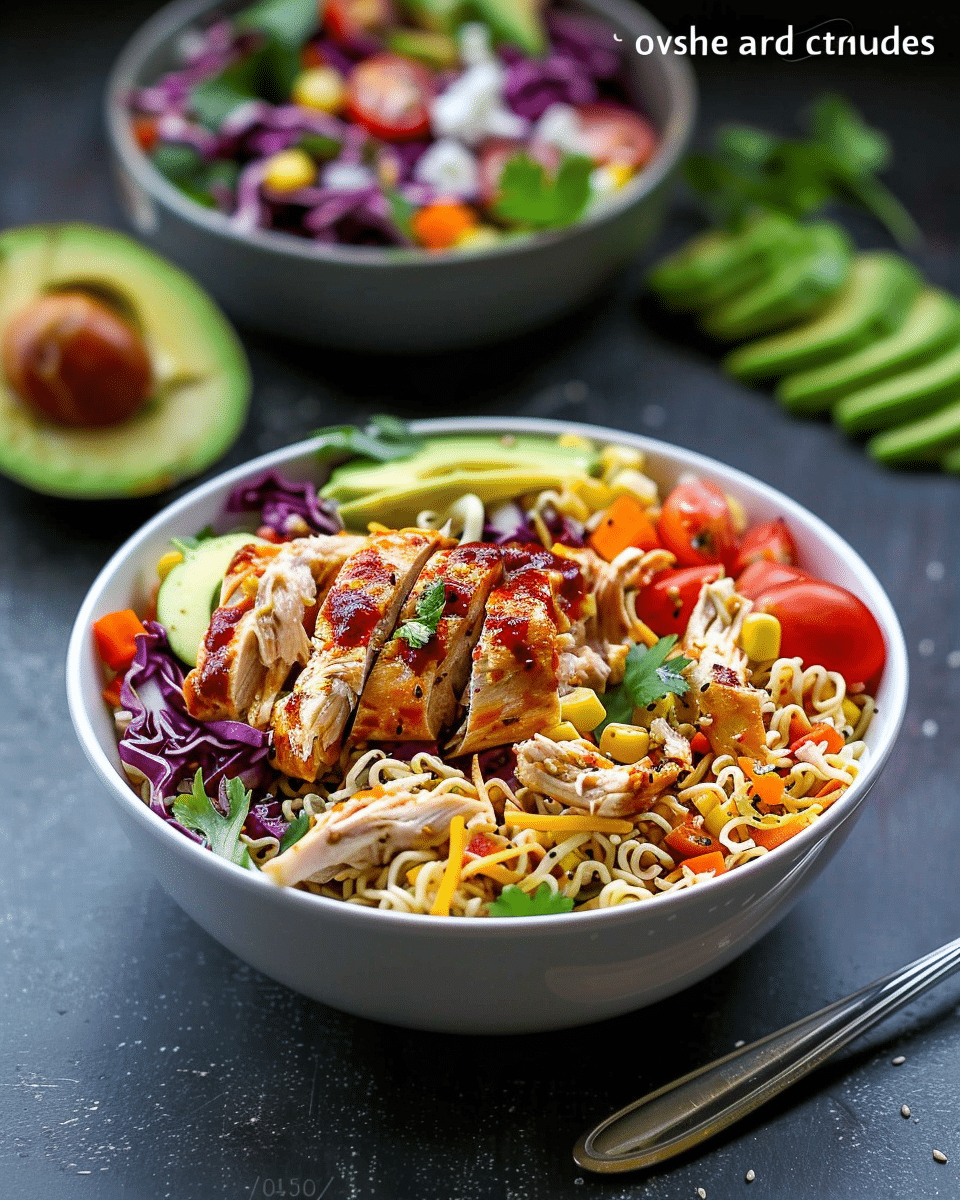 Southwestern Chicken Ramen Salad