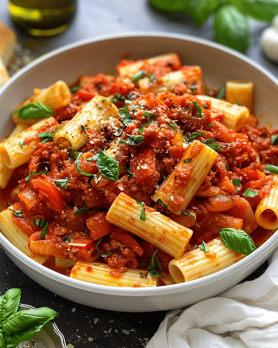 Spicy Rigatoni Arrabbiata Recipe