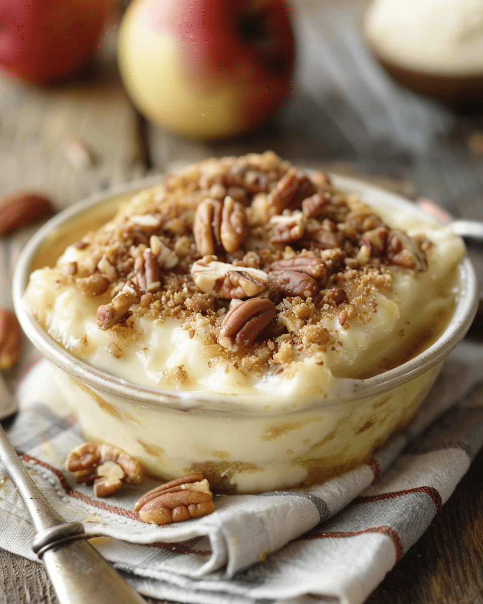 Apple Pecan Custard Dessert