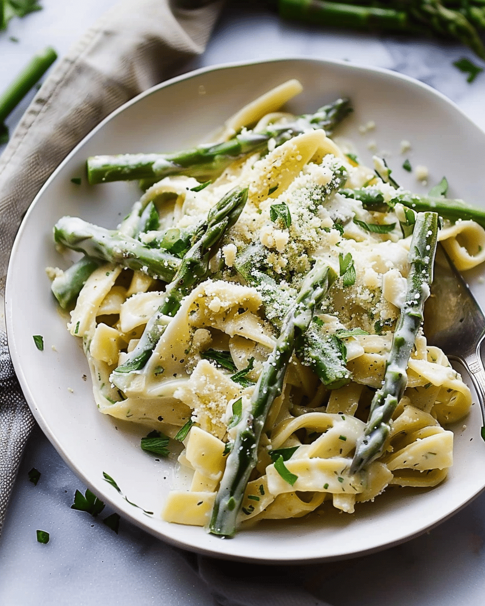 Creamy Asparagus Pasta