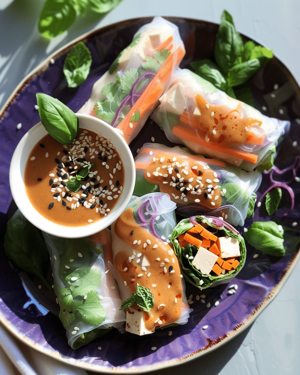 TOfu Summer Rolls Recipe