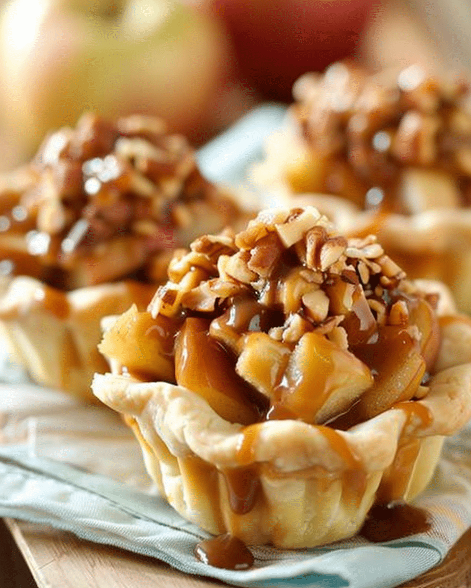 Caramel Apple Mini Pie Cups