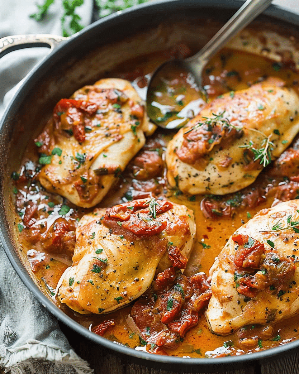 Creamy Sun-Dried Tomato Sauce Chicken
