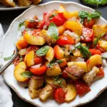 Peach Panzanella with Tomatoes