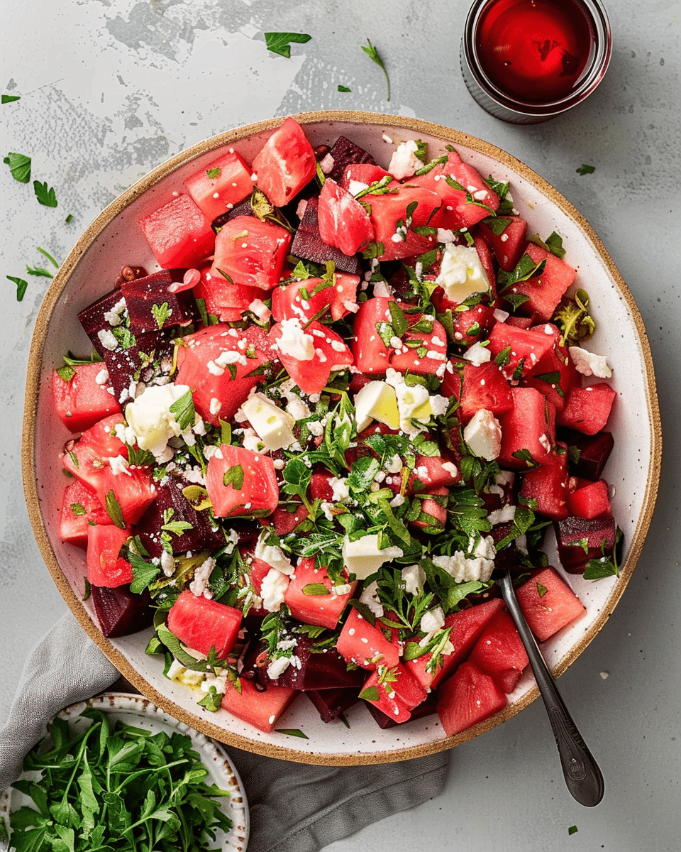 Watermelon Beet Salad
