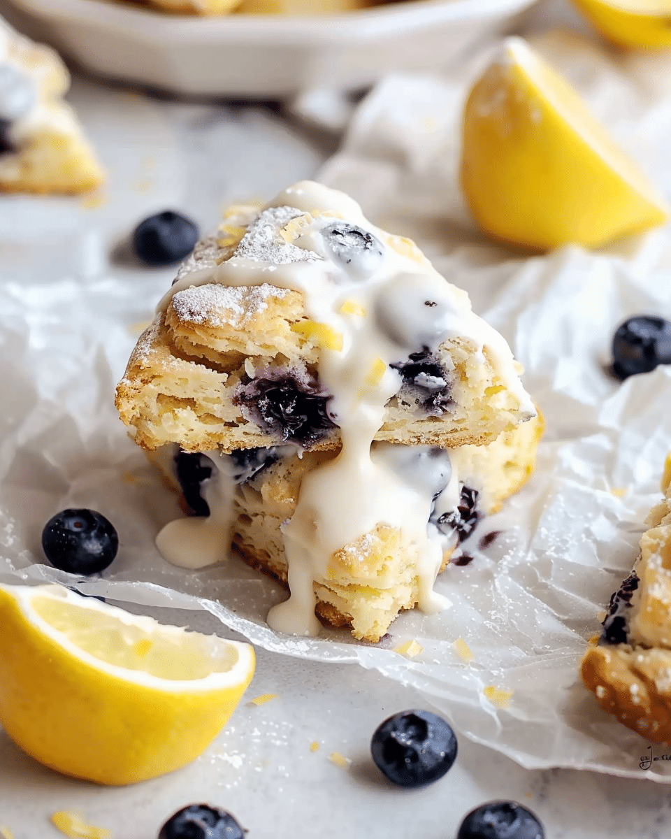 Tasty Low Sugar Blueberry Lemon Scones with Coconut Milk Recipe