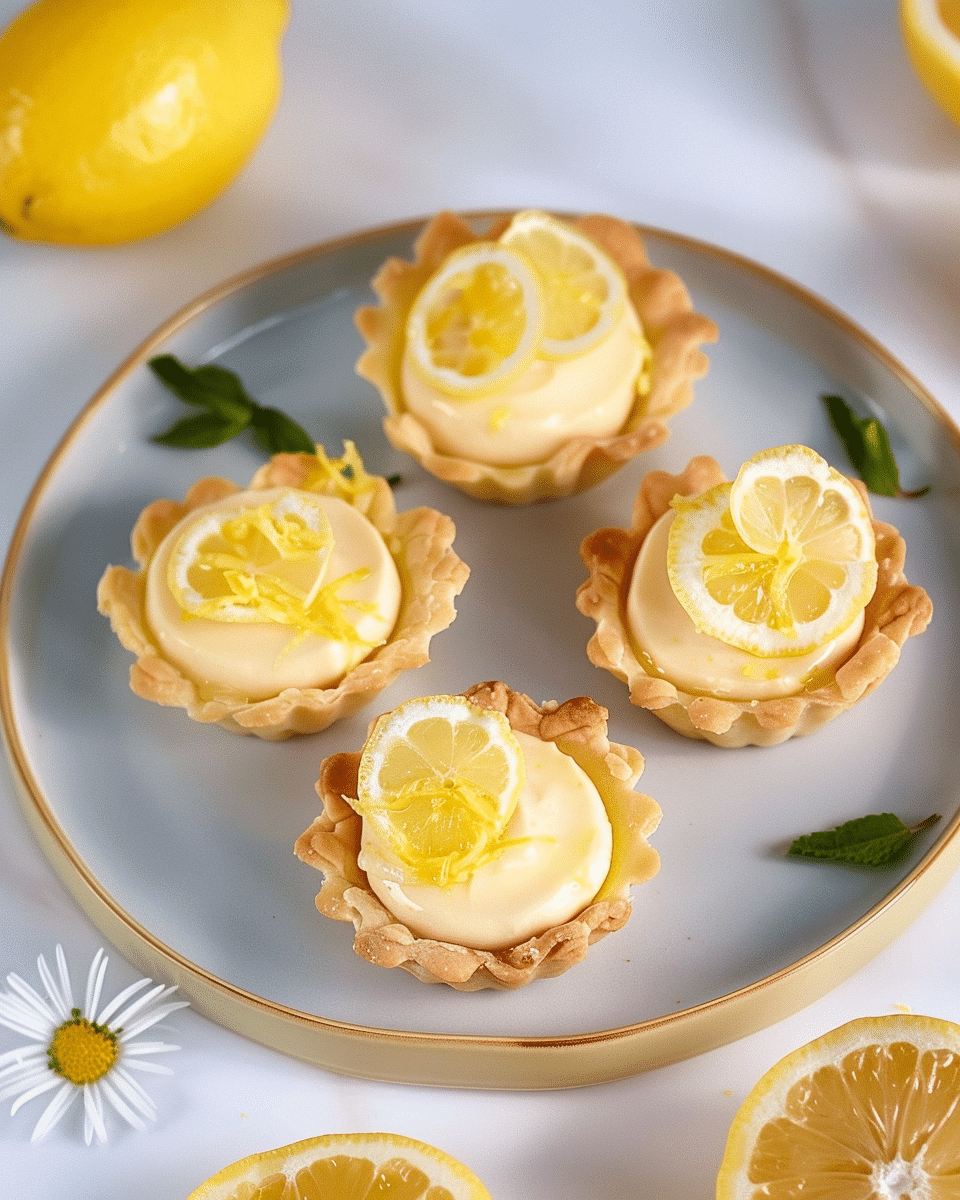 Mini Lemon Cheesecakes