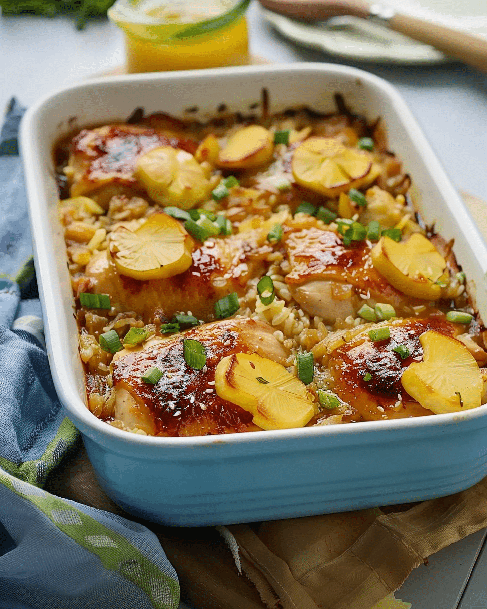 One-Dish Hawaiian Chicken Bake