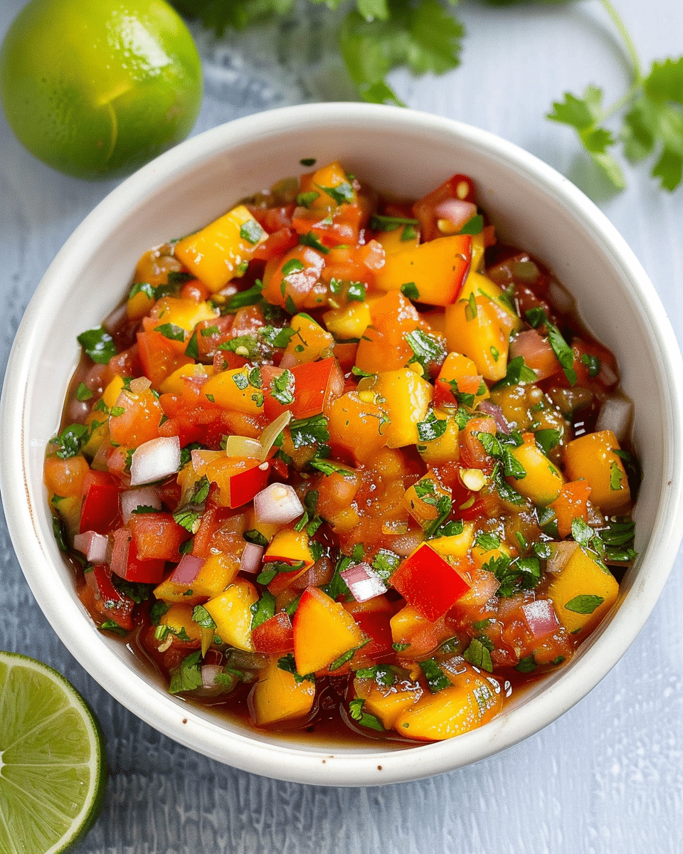 Spicy Peach Salsa