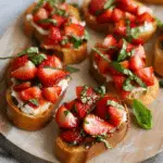 Strawberry Basil Bruschetta
