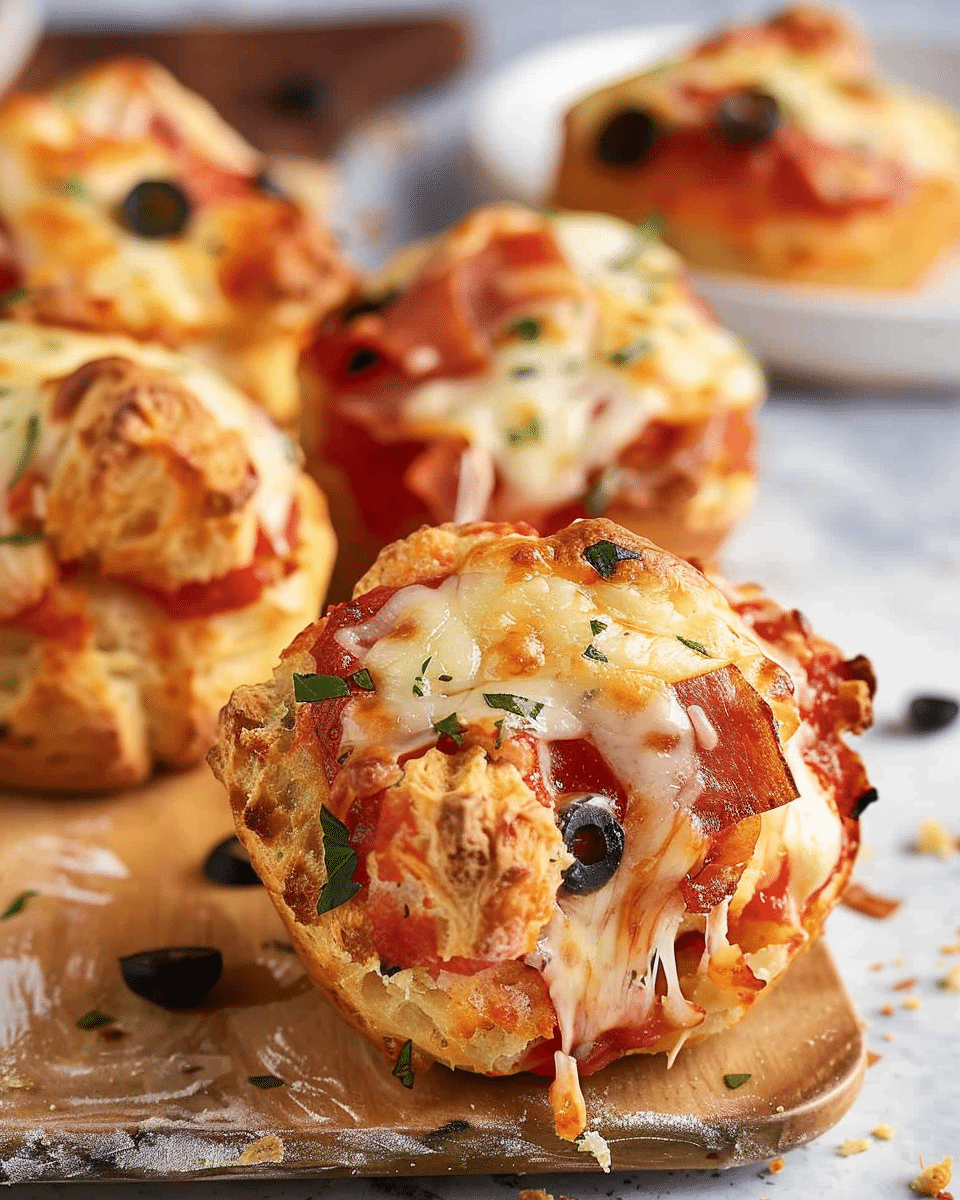 Pizza Muffins with Biscuits